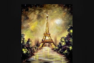 Virtual Paint Nite: Golden Paris Hour (Ages 13+)